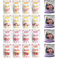 MOKRA KARMA TUF TUF MIX ZESTAW SASZETKA 16x500G | PUSZKA 4x800G JAGNIĘCINA