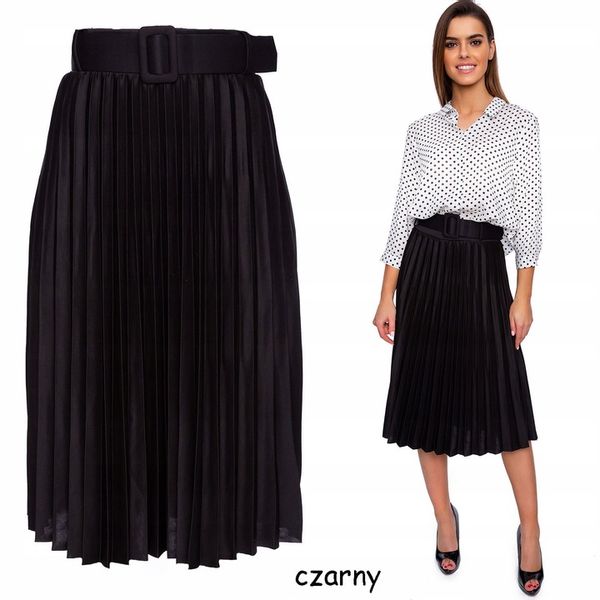 802___SPÓDNICA PLISOWANA PASEK GUMKA zdjęcie 8