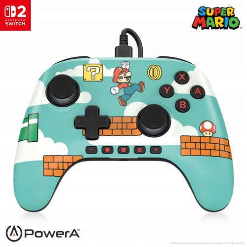 Gamepad PowerA Advantage Wired Controller Mario Time do Nintendo Switch 2 na Arena.pl