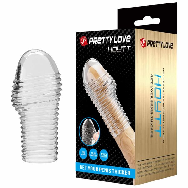 Pretty Love Penis Sleeve – Hoytt (Clear) zdjęcie 1