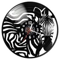 Zegar ścienny z płyty winylowej Zebra 347.14