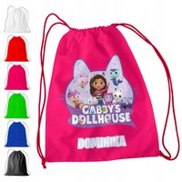 WOREK PLECAK SPORTOWY NA WF DLA DZIECI - KOCI DOMEK GABI + IMIĘ! GABBY DOLL
