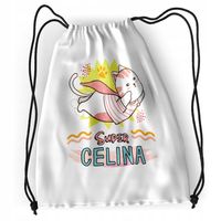 Plecak Sportowy Szkolny Dla Celiny Córki Dziecka Z Nadrukiem Ze Zdjęciem