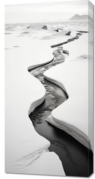 Obraz 50x100cm Szczeliny Mrozu zdjęcie 1