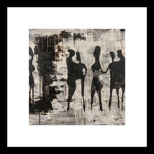 Plakat 20x20cm Szarzy Ludzie na Arena.pl