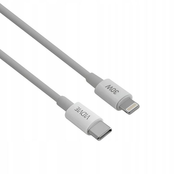 Kabel Do Apple iPhone (Lightning, PD30W, 1m, Biały, Szybkie ładowanie) zdjęcie 3
