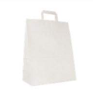 Torba papierowa 32 x 16 x 42, 100 szt. biała AWIH