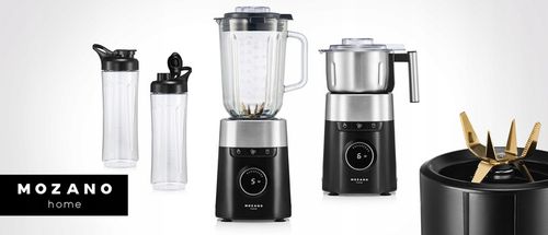 BLENDER KIELICHOWY SZKLANY MŁYNEK 2 BIDONY MOCNY 2700W TURBO 2,2L na Arena.pl