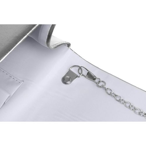 srebrna kopertówka damska ze skóry ekologicznej - rovicky na Arena.pl