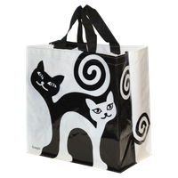 torba na zakupy 24l 35x35x20 animals koty fraspo1szt czarna