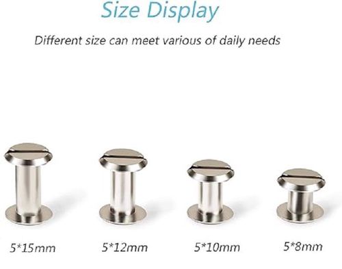 Śruby introligatorskie 120 elementów, 4 długości na Arena.pl