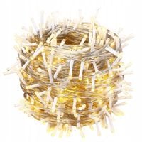 Lampki Choinkowe Łańcuch 40m 400 LED Ciepła Biel