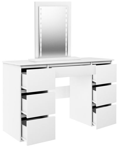 TOALETKA MEGAN B3 BIAŁA lustro LED na Arena.pl