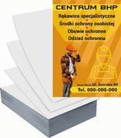 Ulotki A5 reklamowe firmowe 100 szt projekt w cenie CENTRUM BHP