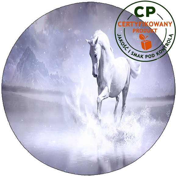 Opłatek na tort Konie zdjęcie 1