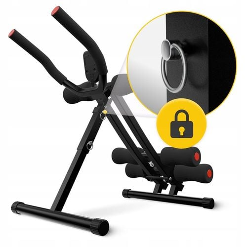 TRENAŻER MIĘŚNI BRZUCHA REGULOWANY SKŁADANY DO ĆWICZEŃ Z LICZNIKIEM 4FIZJO na Arena.pl