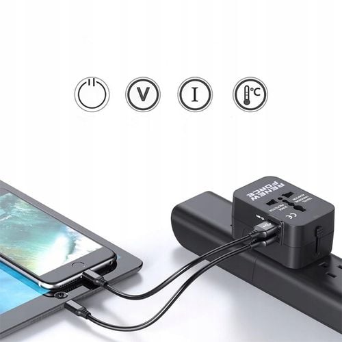 Uniwersalna Przejściówka ADAPTER Gniazda USA UK EU AUST Ładowarka USB na Arena.pl