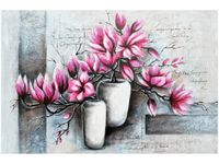 120CM 80CM OBRAZ ŚCIENNY MAGNOLIE WAZONACH