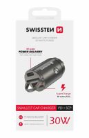 Ładowarka samochodowa USB USB-C 30W do gniazda zapalniczki SWISSTEN