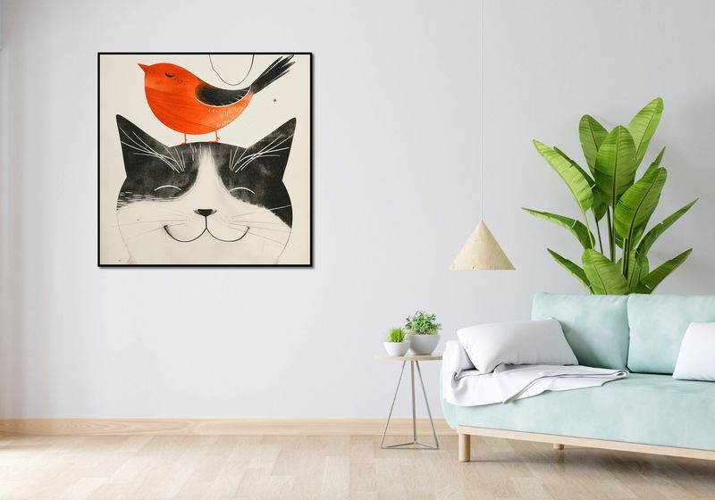 Plakat 100x100cm Pyzaty Przyjaciel zdjęcie 4