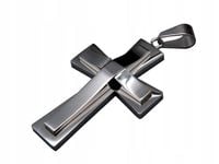 ZŁOTY SREBRNY KRZYŻ KRZYŻYK NA ŁAŃCUSZEK STAL 316L