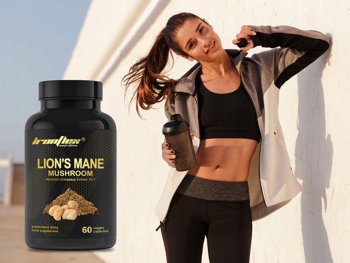IRONFLEX LION'S MANE 60 kap 500mg SOPLÓWKA JEŻOWATA 10:1 KONCENTRACJA STRES zdjęcie 3