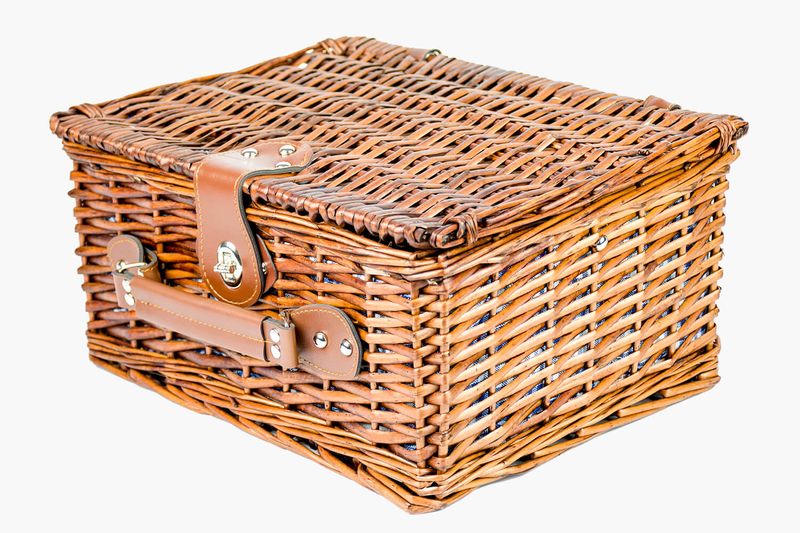 Kosz piknikowy koszyk wiklinowy zdjęcie 4