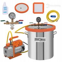Pompa Próżniowa z Komorą Próżniową 100 l/min 5 Pa 1440 RPM 230V Kraft&Dele