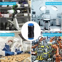 ZŁĄCZKA PNEUMATYCZNA WTYKOWA PROSTA SZYBKOZŁĄCZKA TIR 4-12MM ZESTAW 60SZT