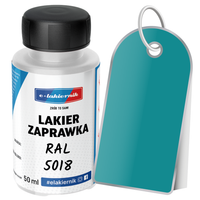 lakier zaprawkowy zaprawka samochodowy ral 5018 niebieski turkusowy 50 ml