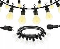 GIRLANDA ŚWIETLNA Ogrodowa Lampki ogrodowe do ogrodu 20m METRÓW 20 LED