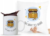 Zestaw Poduszka + Kubek Prezent Brata Braciszka Z Nadrukiem Ze Zdjęciem