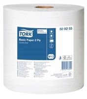 Tork 509255 czyściwo papierowe 2-war białe 1 rolka