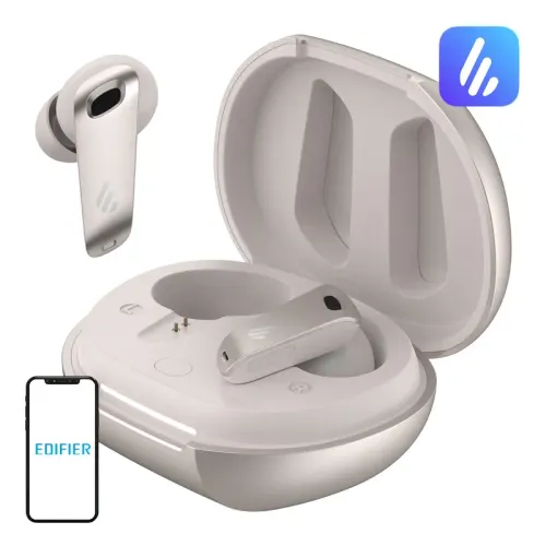 Słuchawki Edifier NeoBuds Plus ANC Hi-Res LDAC Dźwięk HD Perłowe na Arena.pl