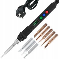 LUTOWNICA PRECYZYJNA KOLBOWA Z REGULACJĄ TEMP. S801B 80W + 8 GROTÓW 900M