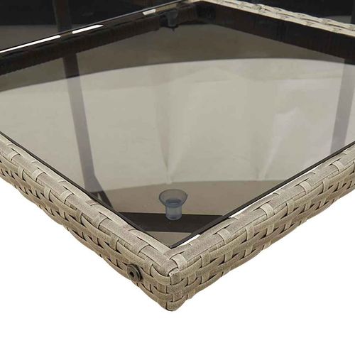 13-cz. zestaw mebli ogrodowych z poduszkami, szary rattan PE na Arena.pl