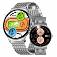 Smartwatch Colmi V89 srebrny stalowy 1.43" AMOLED rozmowy BT 100 trybów
