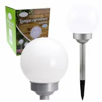 LAMPA SOLARNA OGRODOWA KULA 15 CM LAMPKA 2x LED
