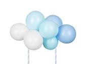 Balonowy topper na tort niebieski, 29 cm
