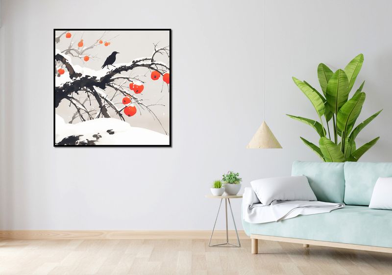Plakat 100x100cm Wschodnia Akwarela zdjęcie 4