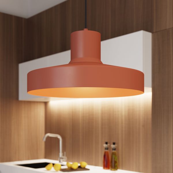 Lampa wisząca BILO ochra czerwona zdjęcie 14