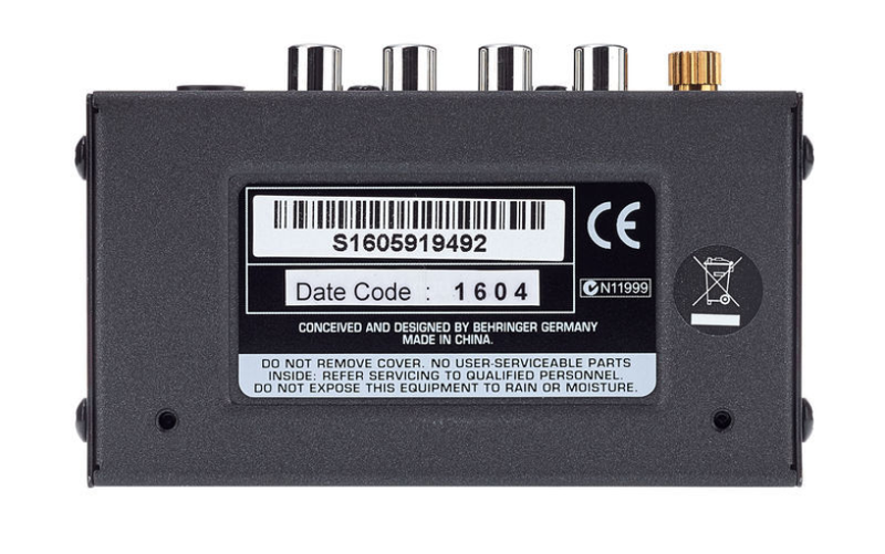 Behringer PP400 Microphono Preamp Przedwzmacniacz Gramofonowy RIAA zdjęcie 6