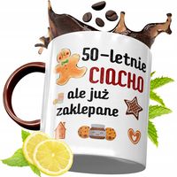 Kubek Bordowy 50 Urodziny Na Urodziny Prezent Z Nadrukiem Ze Zdjęciem