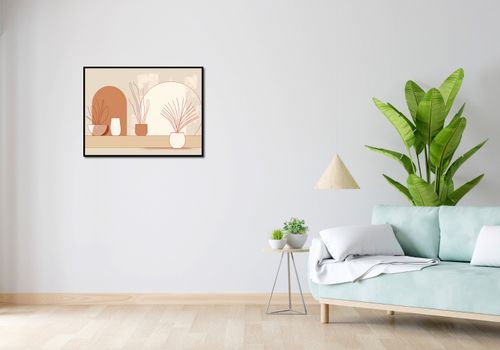 Plakat 80x60cm Widok Roślin na Arena.pl