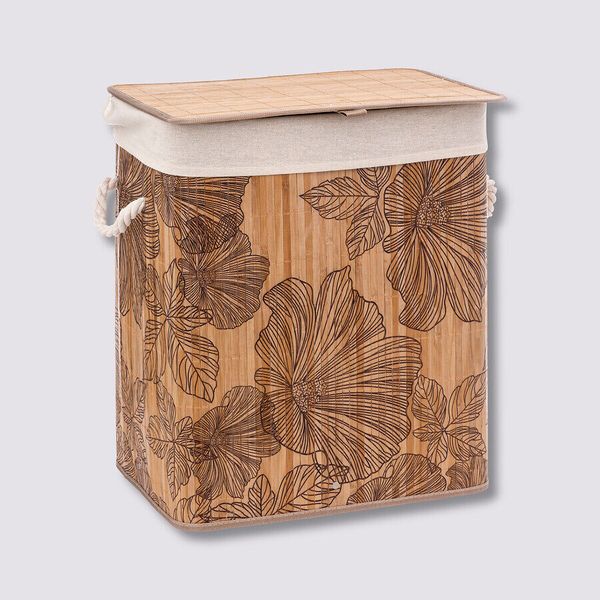 Kosz na pranie bambusowy Blackflo zdjęcie 2