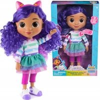 KOCI DOMEK GABI DUŻA INTERAKTYWNA LALKA GABBY Z OPASKĄ 32CM FIOLETOWE WŁOSY