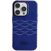 audi iml magsafe case iphone 14 pro 6.1 niebieski/navy blue hardcase