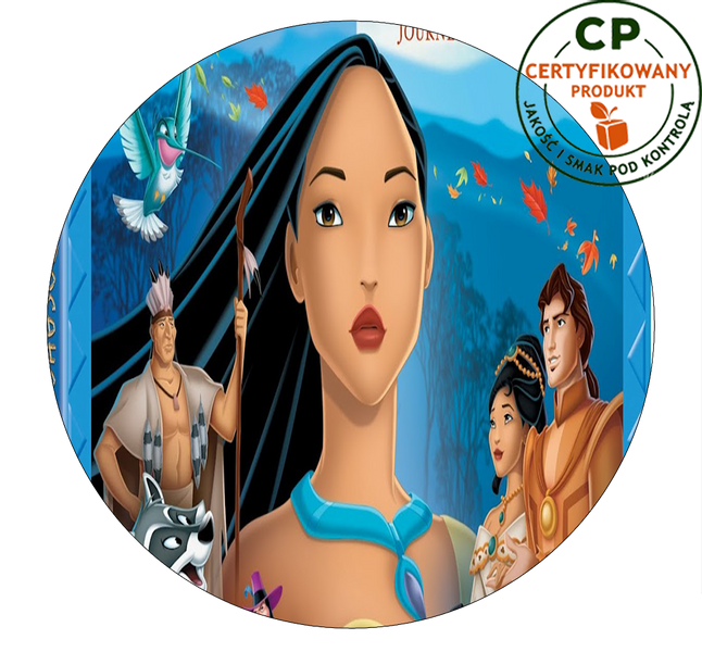 Opłatek na tort Pocahontas zdjęcie 1