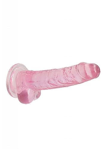7 / 18 cm realistic dildo with balls   pink na Arena.pl