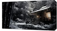 Obraz 70x40cm Tradycyjna Japońska Chatka